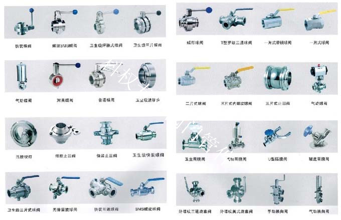 專業(yè)衛(wèi)生級閥門、球閥、蝶閥、止回閥、隔膜閥